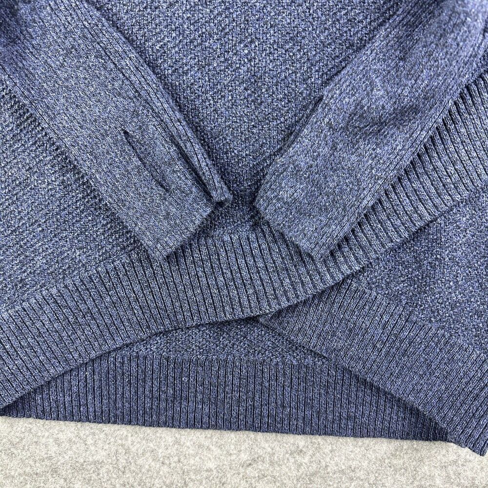 Akini Anthropologie Knit Hoodie Sweater Womens S Blue Yoga Gym Coastal Tunic - Picture 10 of 14